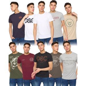 Duck and Cover Mens Cheymore & Corsure T-Shirt (Pack of 10) / Multicolored